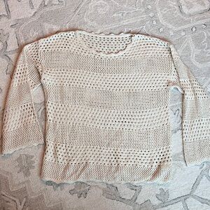 Cupshe Cream Knit Swim Coverup